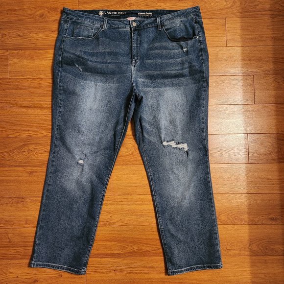 Laurie Felt Forever Denim Relaxed Straight Leg Jeans - Picture 1 of 13